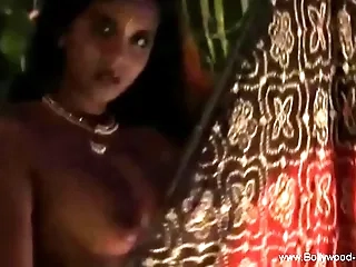 Eastern Indian Dancer Exposed while enjoying the ritual