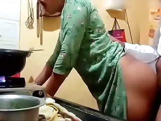 Hot neighbour aunty gets fucked by the young people in pantry