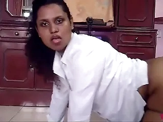 Naughty But Horny Indian Fucking Herself With A Obese Dildo